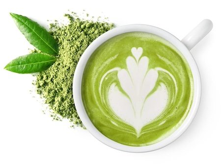 a cup of matcha tea Reduces stress