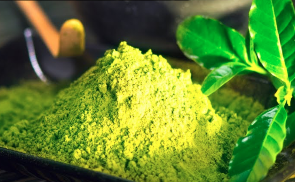 Vibrant Matcha Powder Color